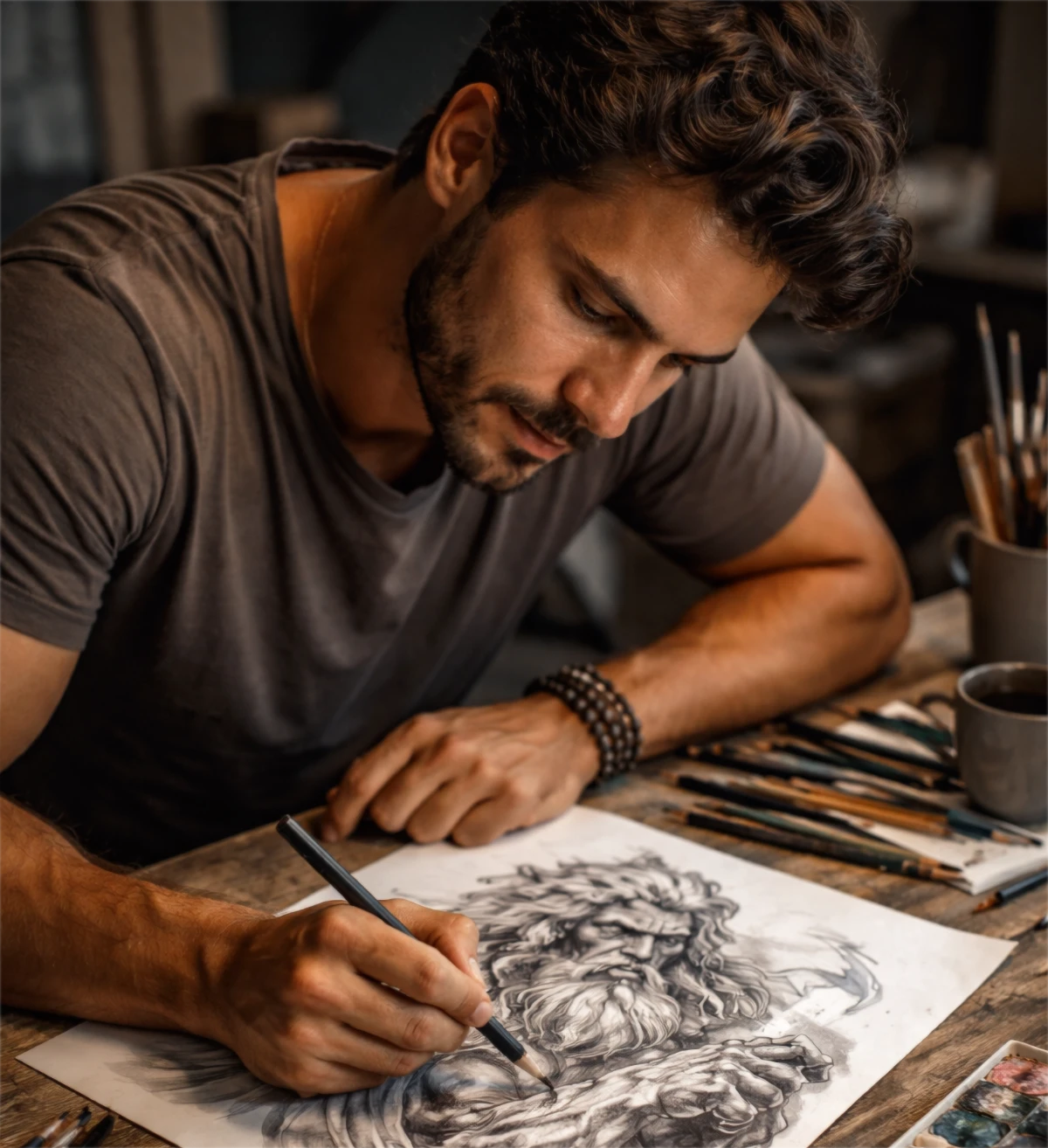 Alejandro Moreno trabajando en Barcelona