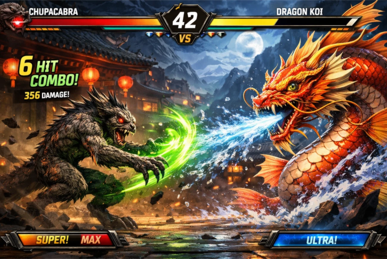 Legends Unleashed - Chupacabra vs Dragón