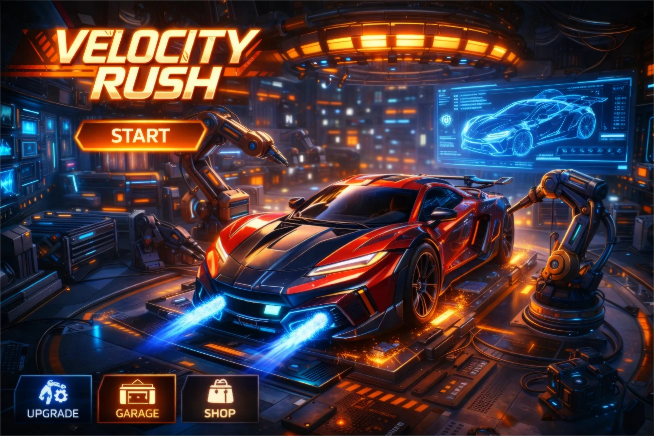 Velocity Rush - Carrera en ciudad futurista